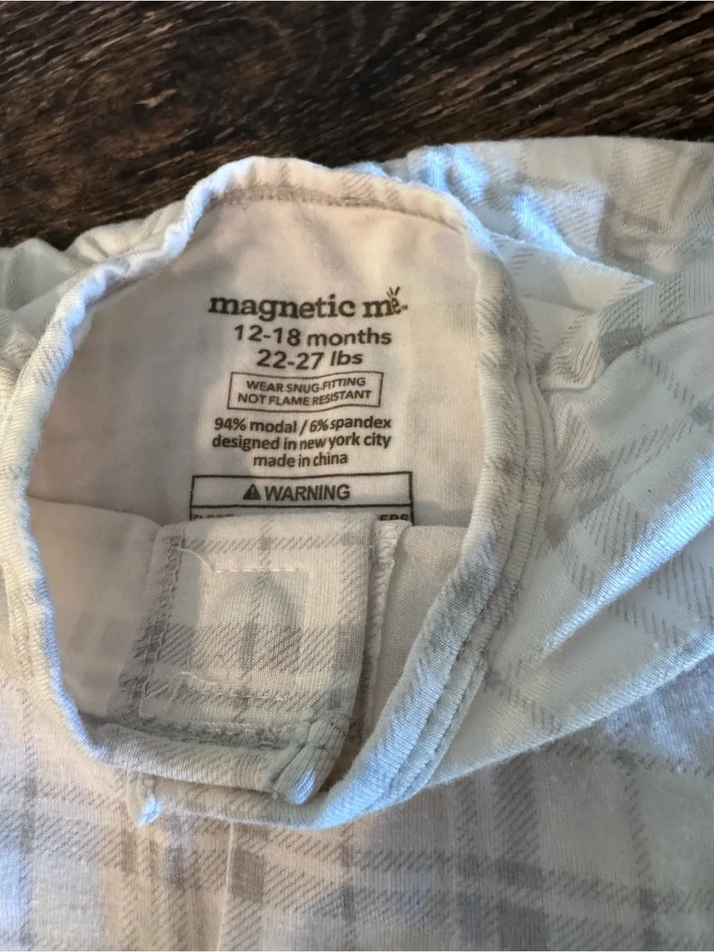 3 pairs of Magnetic Me Pajamas size 12-18 months